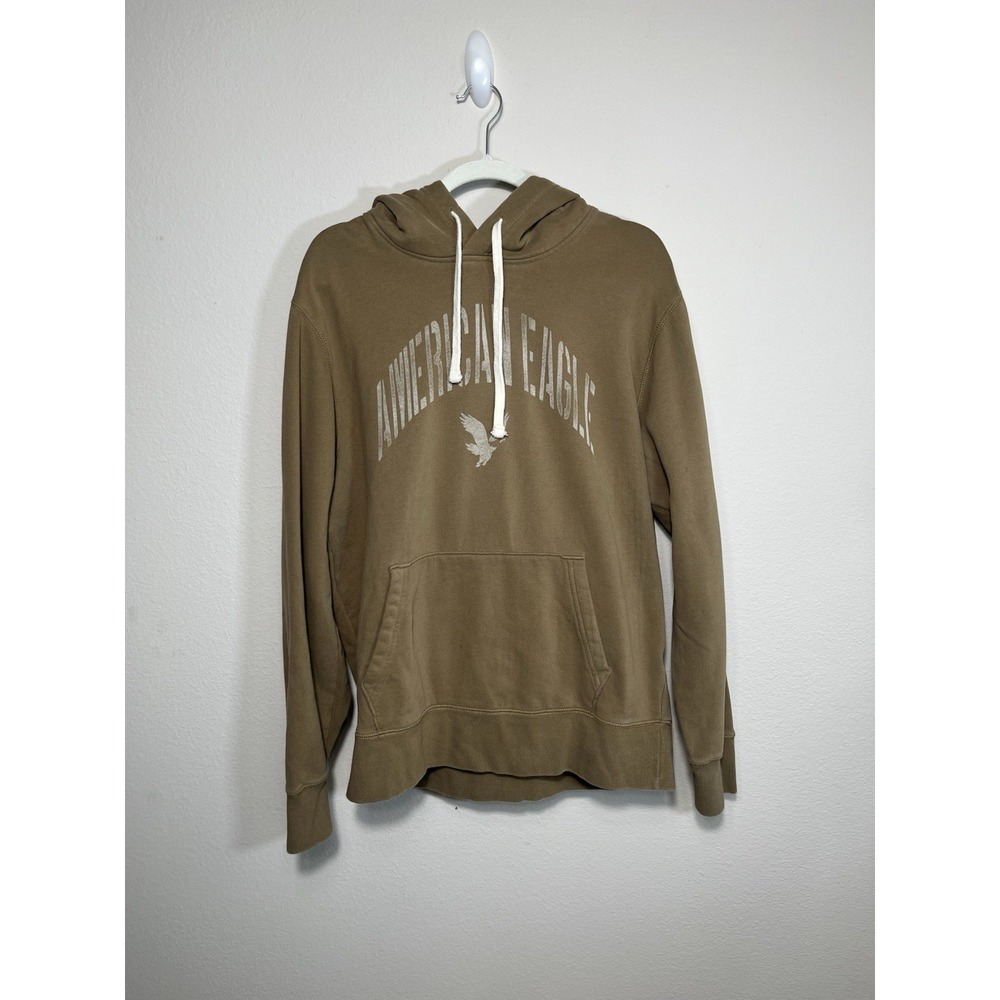 American Eagle Hoodie Mens Size L Brown Hoodie